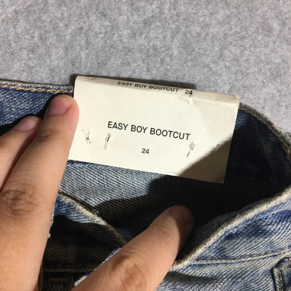 Womens NWT 7 For All Mankind Jeans Button Fly Easy Boy Bootcut Country Western - Picture 6 of 6